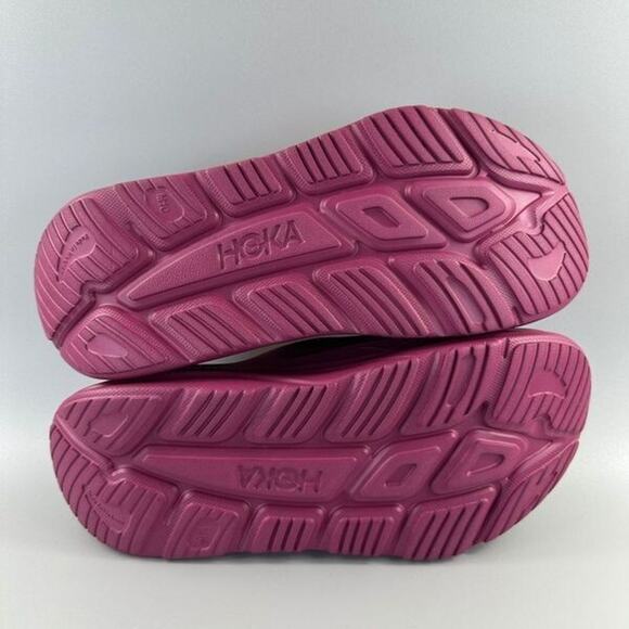 Hoka Ora Recovery Slide 3 Men Size 10 Maroon Comfort Sandals 1135061 BTRT NEW - Picture 5 of 6